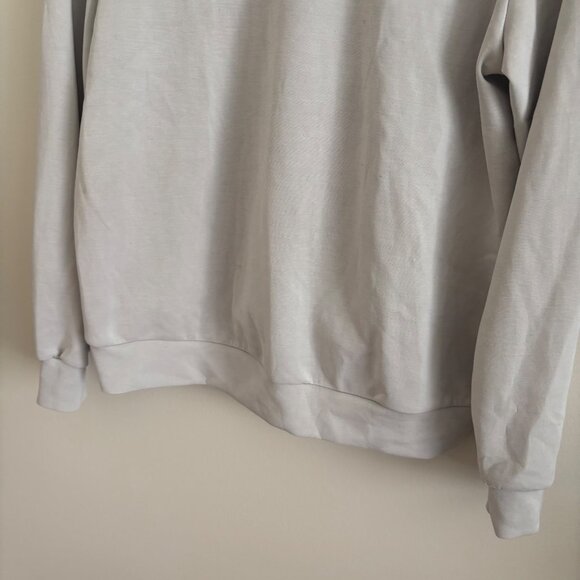 Shein Athletic Cloud Crewneck Pullover Sweatshirt Grey Women’s Size S - Picture 4 of 10